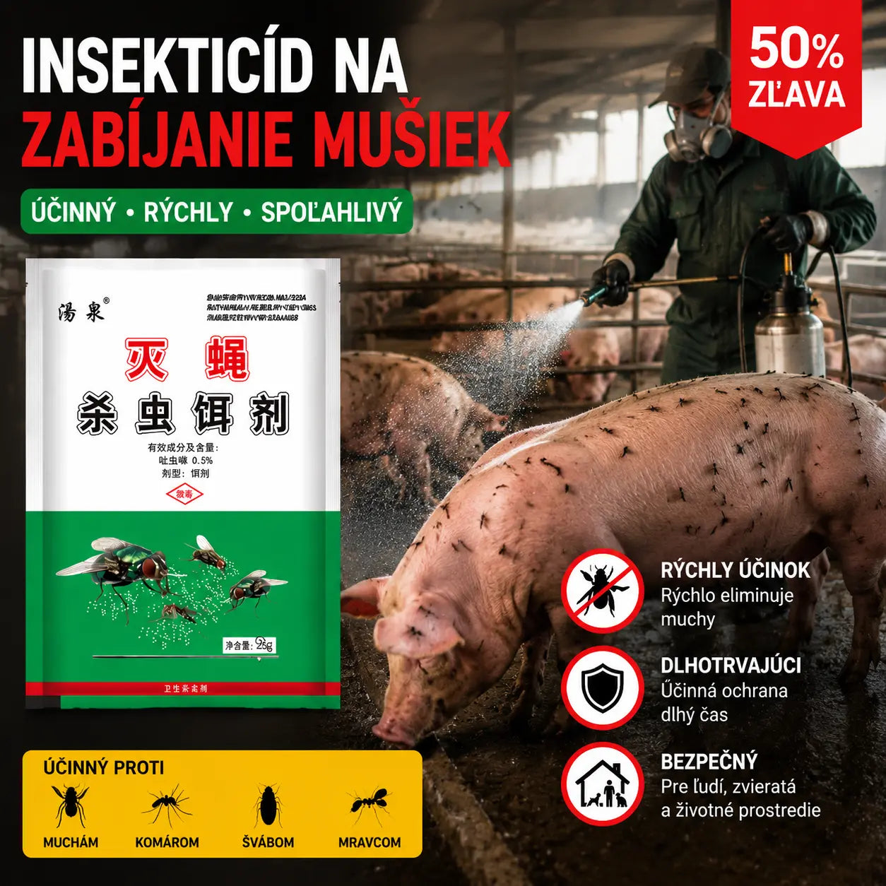 🦟【10 vrecúšok】 🦟Insekticídny sprej na hubenie múch, bez zápachu, liek proti komárom, na domáce použitie
