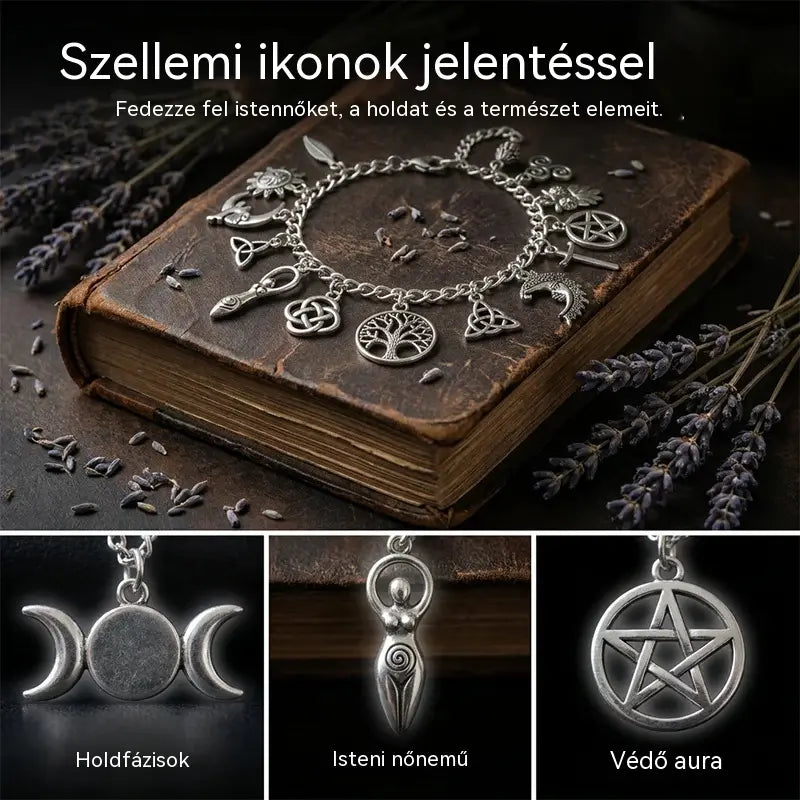 Misztikus hangulatú vintage charmos karkötő nőknek – Mennyei, gótikus és bohém ékszerek 🔮✨