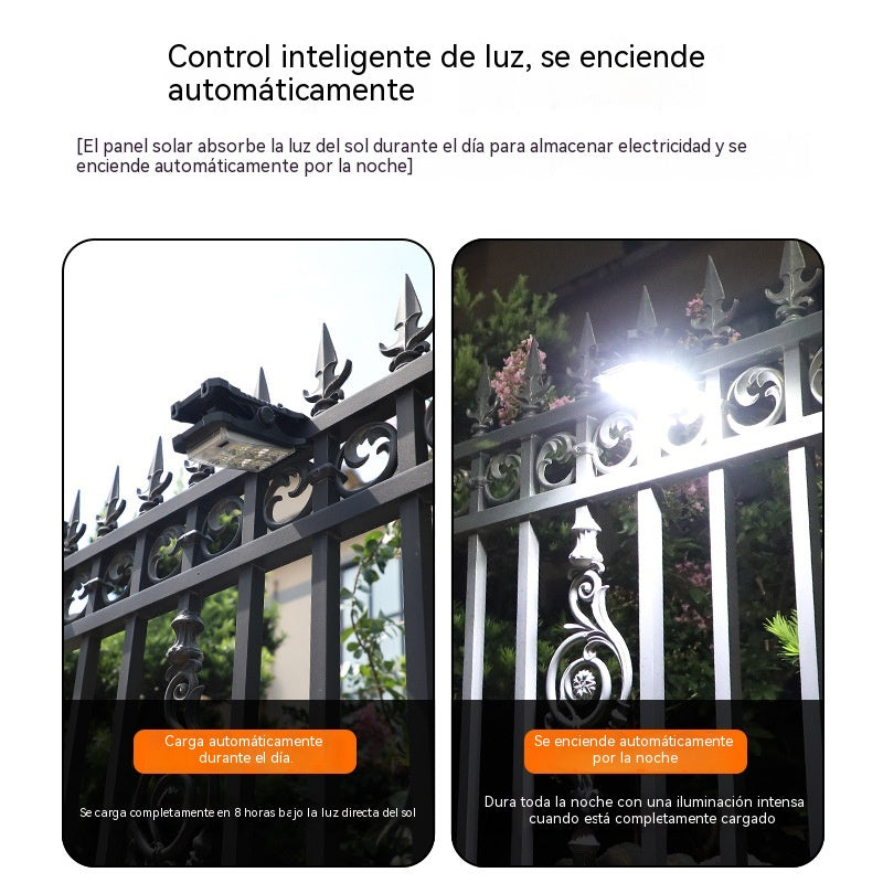 💥Luz solar con sensor de cuerpo humano y clip, resistente al agua💥