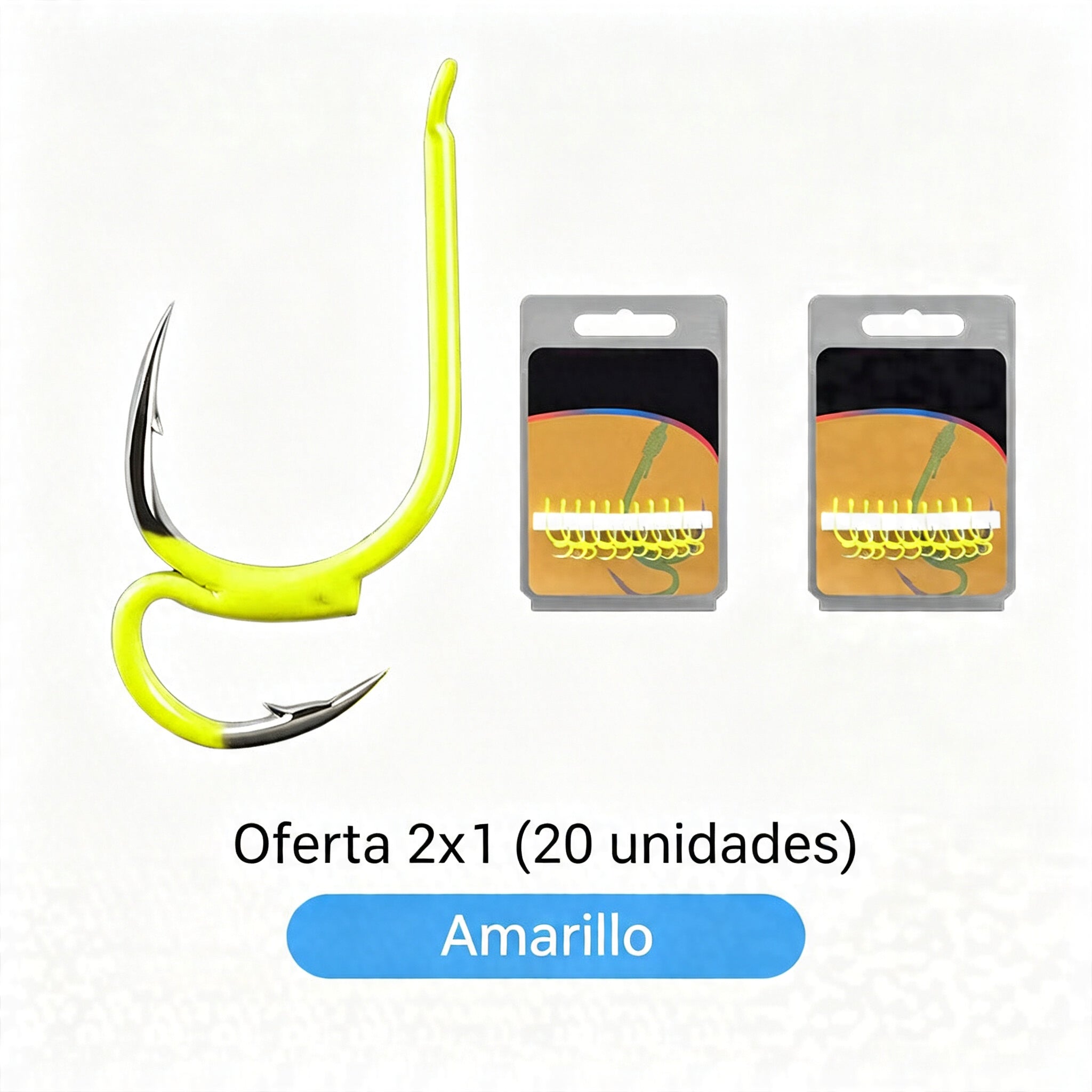 🔥 Compra 1 y llévate 1 gratis ❤️‍🔥 (20 unidades)Anzuelos de Pesca Dobles Clásicos Ultra Afilados