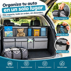 🚗📦 Bolsa de almacenamiento para maletero de coche | Gran capacidad, resistente y duradera, puede almacenar herramientas y accesorios para colgar.