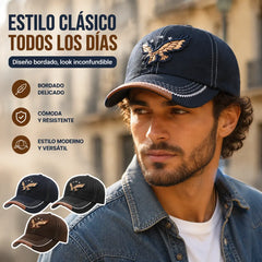 🔥 Productos más vendidos【2 piezas】💙Gorra de béisbol con bordado de águila