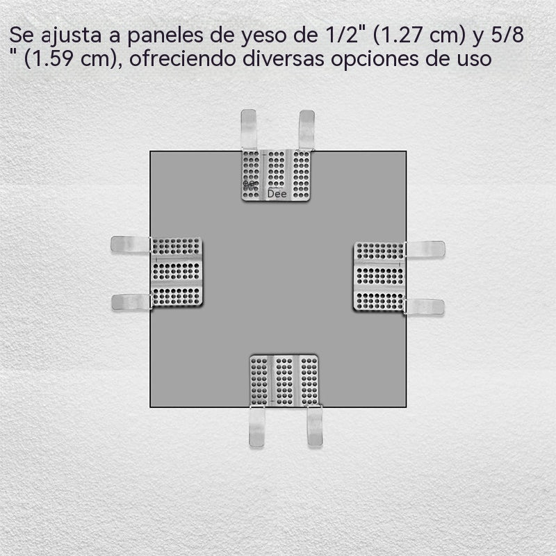 🏠【Un juego de 10 piezas cuesta 27 euros.】Clips de fijación para paneles de yeso, aptos para paneles de 1/2" y 5/8", para reparar paredes de paneles de yeso dañadas.
