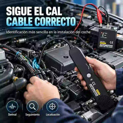 🔍⚡ Probador de Circuitos Automotrices 6-42V | Detector de Circuitos Abiertos y Cortocircuitos | Rastreador de Cables con Sonda Flexible 🚗