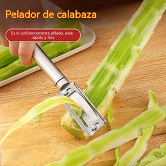 🔥Compre 1 y obtenga 1 gratis（2 piezas）Pelador multifuncional de acero inoxidable con ancho de pelado ajustable