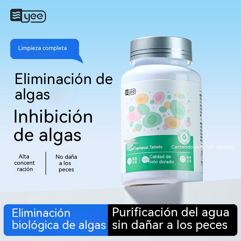 【Compra 1 y llévate 1 gratis】Eliminador de algas y musgo para acuarios, elimina algas verdes y marrones, y elimina algas negras y verdes de estanques de peces.