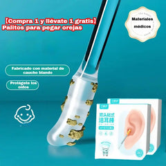 🔥【Compre 1 y obtenga 1 gratis（2 caja contiene 48 piezas）】👂✨Nuevo palito de limpieza de oídos de doble cabeza especialmente diseñado