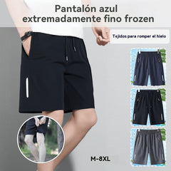 👖😎【M-8XL】Shorts elásticos de secado rápido para hombre