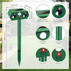 🔥【30% OFF】🐅Repelente ultrasónico de animales salvajes alimentado por energía solar