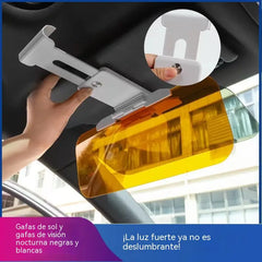 🔥🚗 Parasol para coche, espejo retrovisor para coche de día y de noche con protección anti-luces altas
