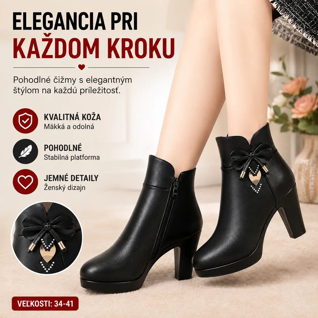 🔥【Veľkosti 34-41】👢Dámske mäkké čižmy s bočným zipsom, jeseň a zima 2026