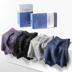 👍🩲Conjunto de calzoncillos bóxer de tres piezas transpirables y antibacterianos para hombre