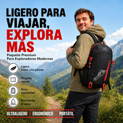 🌧️⛺Mochila de senderismo plegable e impermeable: ligera y fácil de guardar para uso diario.