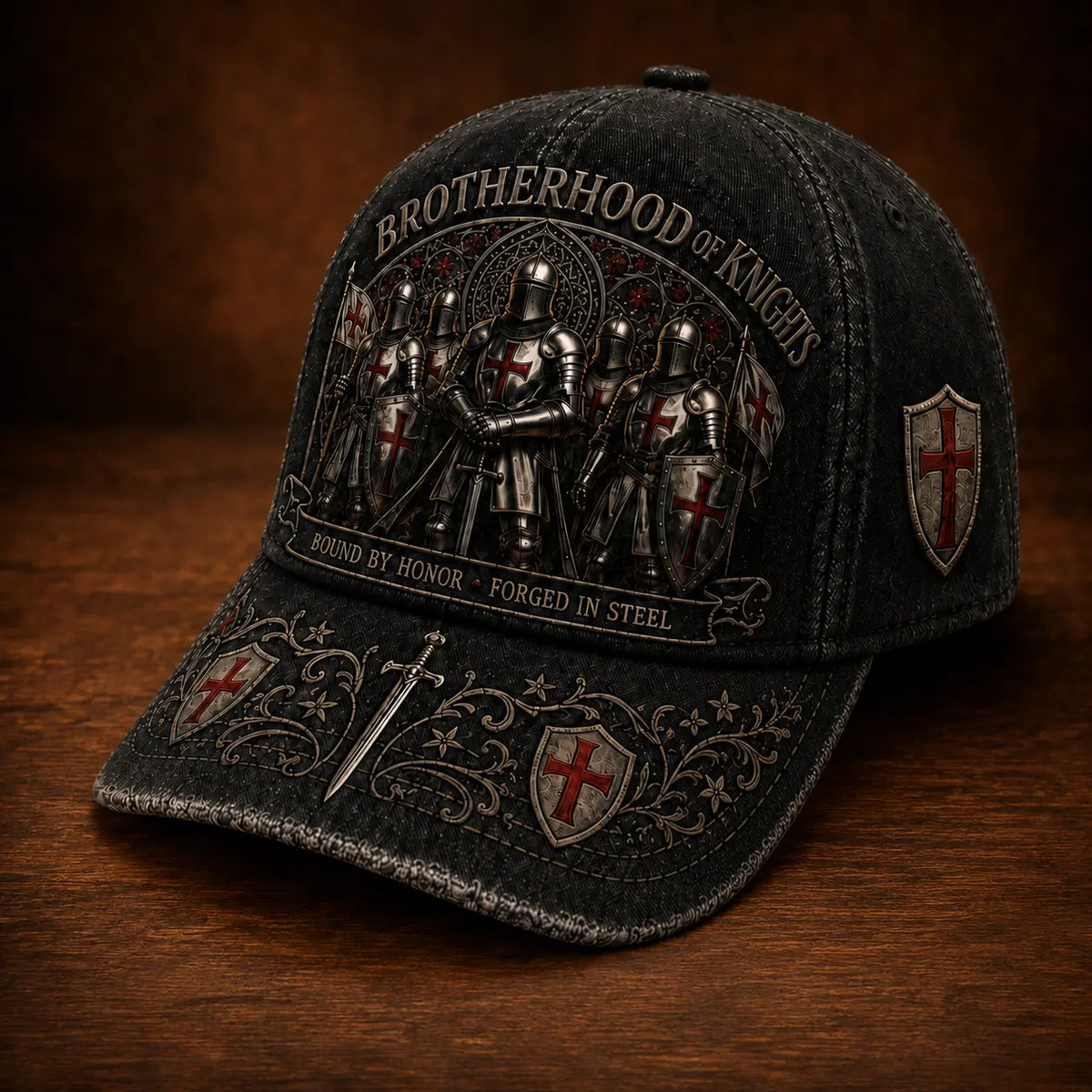 🛡️🧢Gorra de béisbol Guardian Knight, ajustable, transpirable y con protección solar.