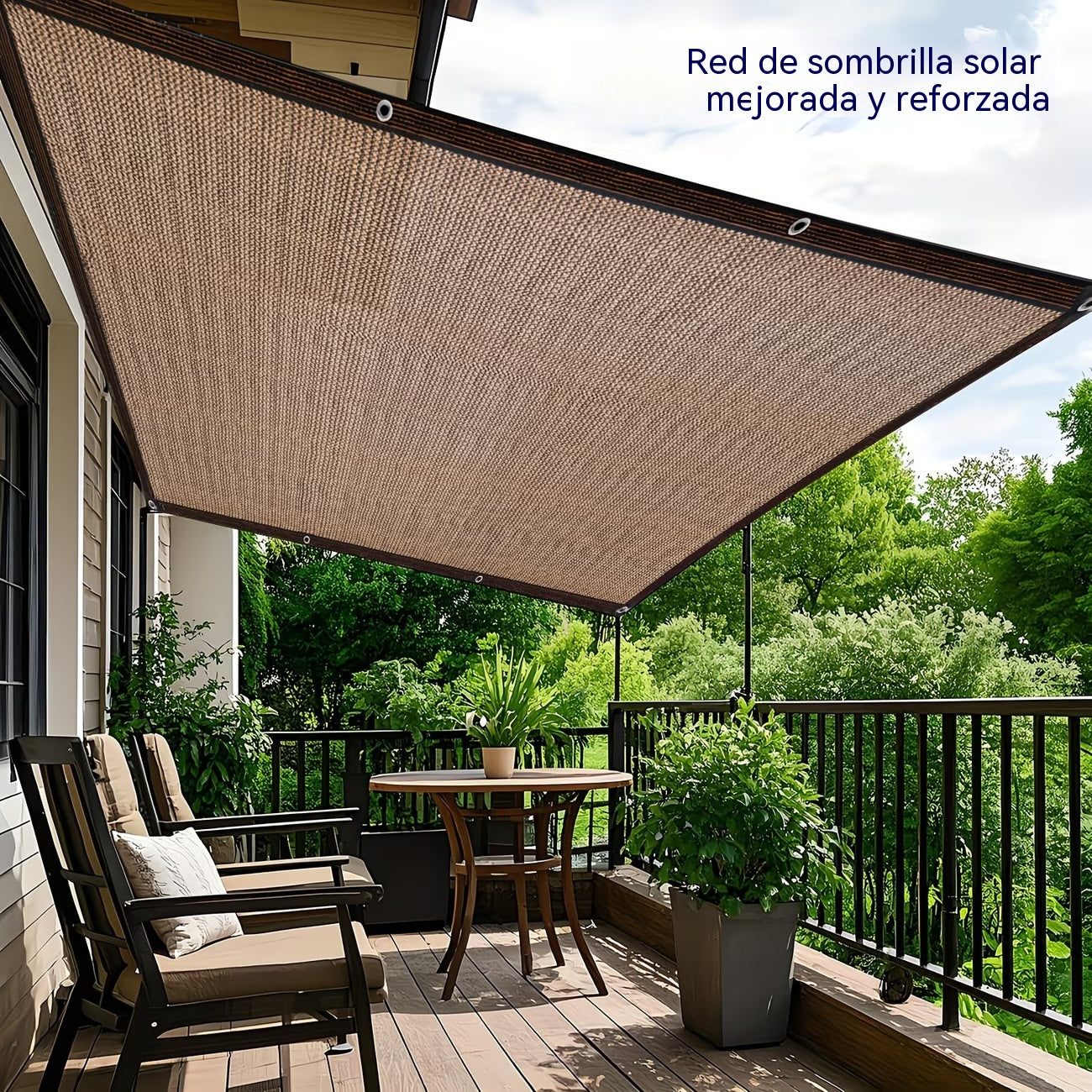 🏆【🔥Oferta imperdible】☀️⛱️【2*4m】Malla exterior para sombra y aislamiento térmico