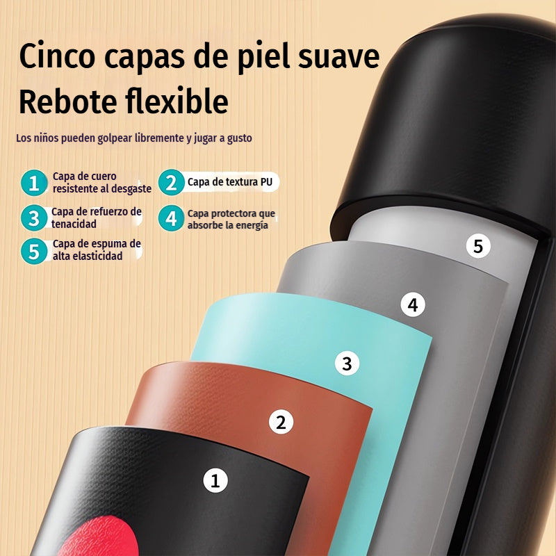 🥊 Muñeco de boxeo inflable con rebote automático – Libera energía y fomenta el movimiento ⚡