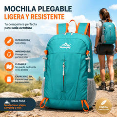 🎒💧 Mochila de Camping Plegable e Impermeable – Ligera, Resistente y Fácil de Guardar 🏕️