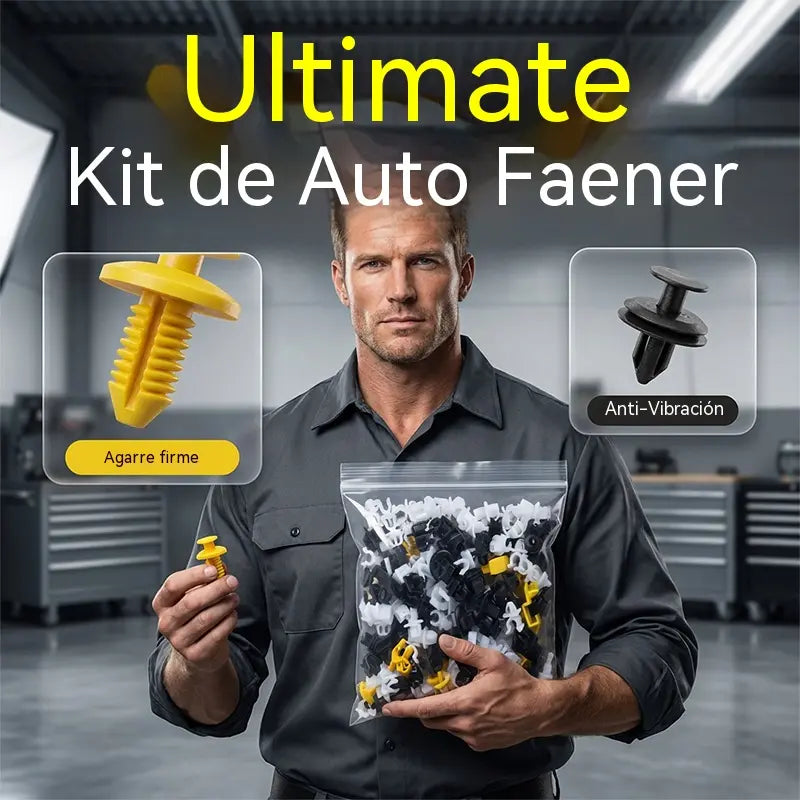 🚗(1 paquete contiene 150 unidades)🔧 Juego de clips de plástico universales para varillas de soporte de amortiguadores de coche