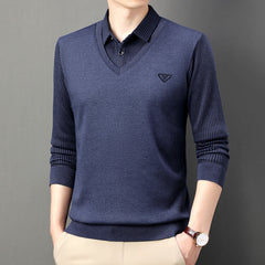 🔥🔥🔥【Especiales de otoño】【M-4XL】🔥Top cálido de dos piezas todo en uno de cachemira premium para hombre