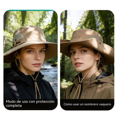 🔥【Compra 1 y llévate 1 gratis】👒Sombrero de pescador para exteriores de verano, sombrero de protección solar para pesca