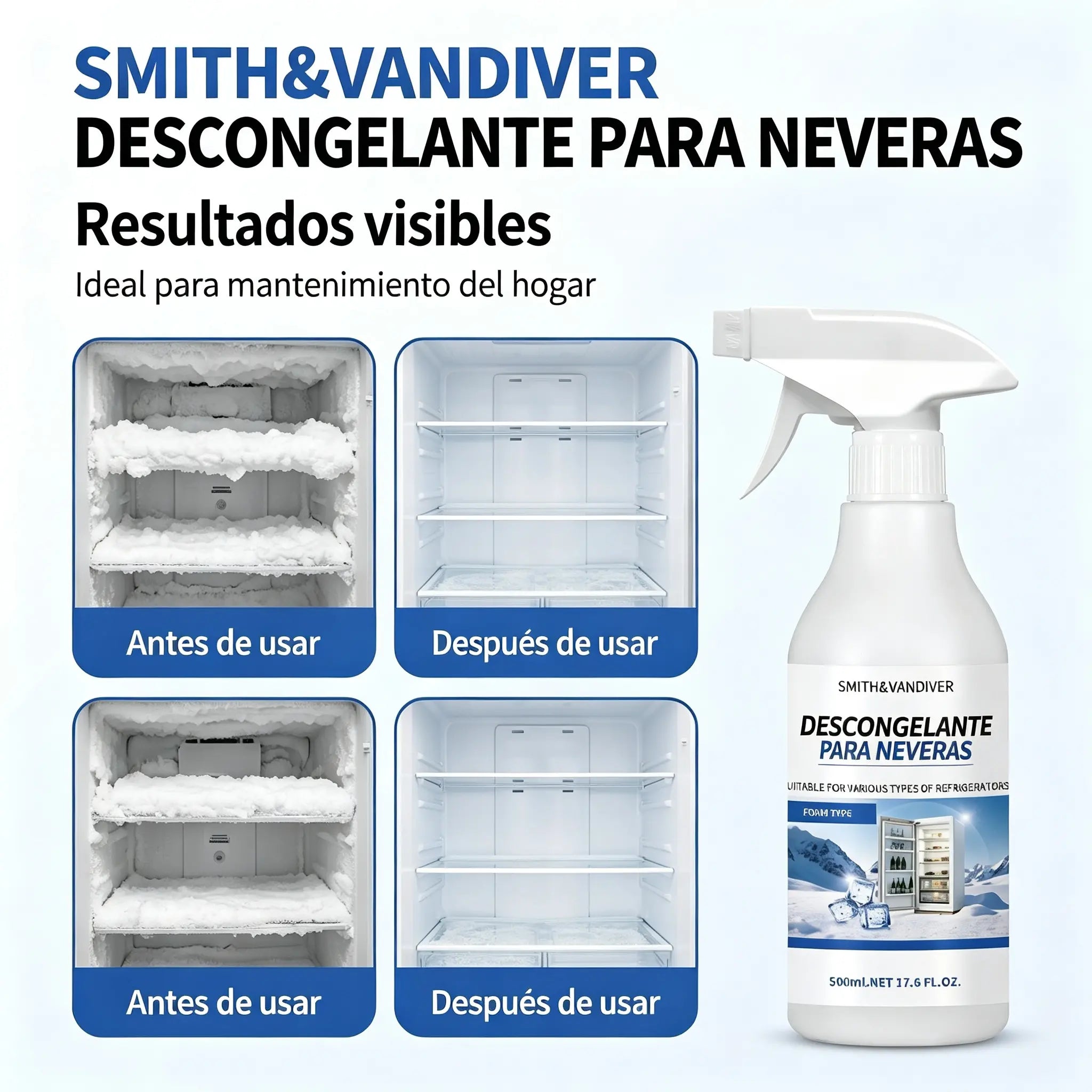 🧊 Spray descongelante para refrigeradores y congeladores