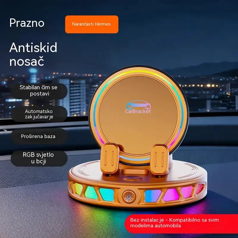 📱 RGB nosač za automobil s automatskim stezanjem i bežičnim punjenjem od 15 W