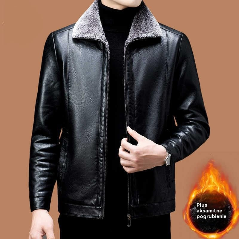 🔥【Oferta especial】🔥【M-3XL】🖤2025 Chaqueta de piel de oveja gruesa y suave de invierno para hombre, informal