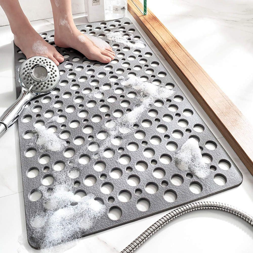 🛁【70x38cm】Alfombrilla de ducha antideslizante y antibacteriana de seguridad🚿 Previene eficazmente caídas y lesiones