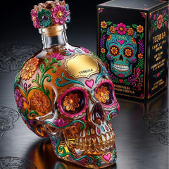 🔥🍷Botella de tequila de edición limitada del Día de los Muertos🎁