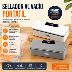 ⏰ ¡50% de descuento! ⚡✨ Sellador de Bolsas Multiusos | USB-C Recargable, 8 Ajustes de Calor y Almacén Magnético, Apto para todo tipo de bolsas 🥗