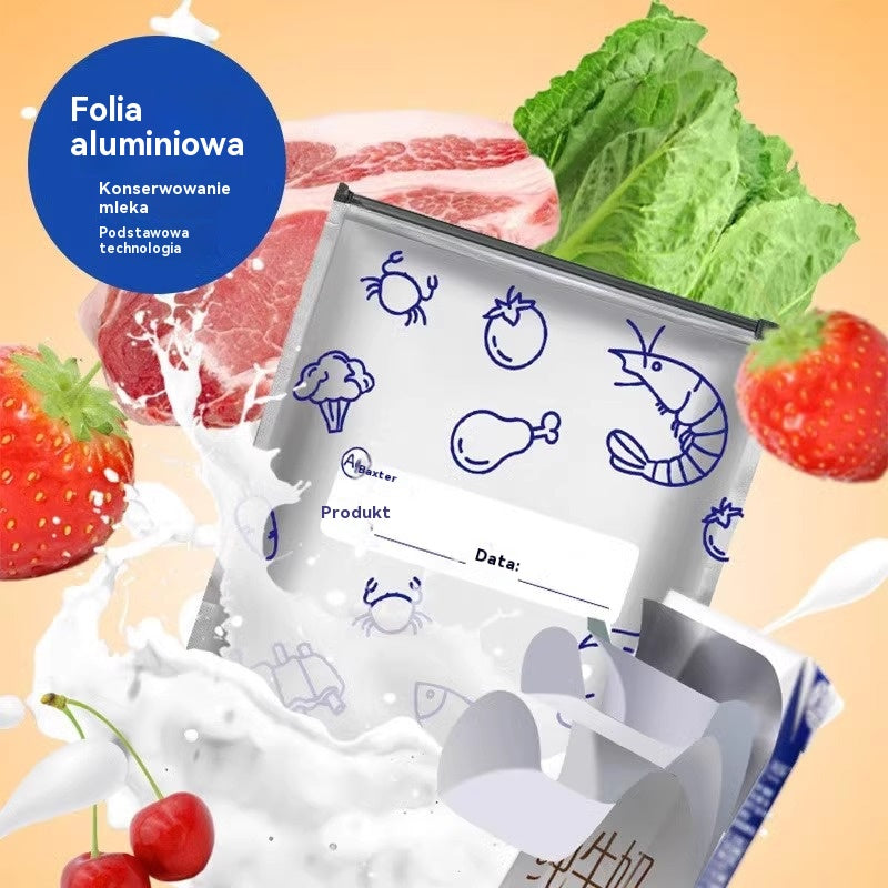 Łącznie 30 antybakteryjnych woreczków z folii aluminiowej, niezwykle łatwych w użyciu, pozwalających zachować świeżość.