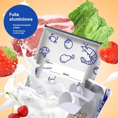 Łącznie 30 antybakteryjnych woreczków z folii aluminiowej, niezwykle łatwych w użyciu, pozwalających zachować świeżość.
