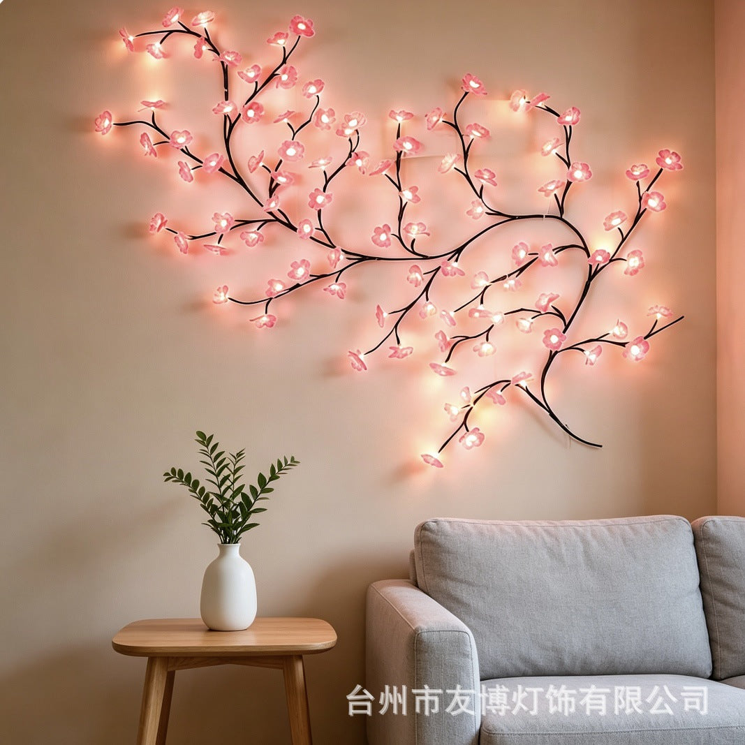 ✨ Luces LED flexibles con forma de enredaderas y flores: decora tu hogar con un ambiente mágico y cálido 🦋💡