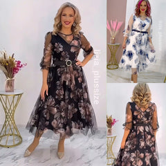 🌸💥【S-5XL】Nuevo vestido estampado elegante