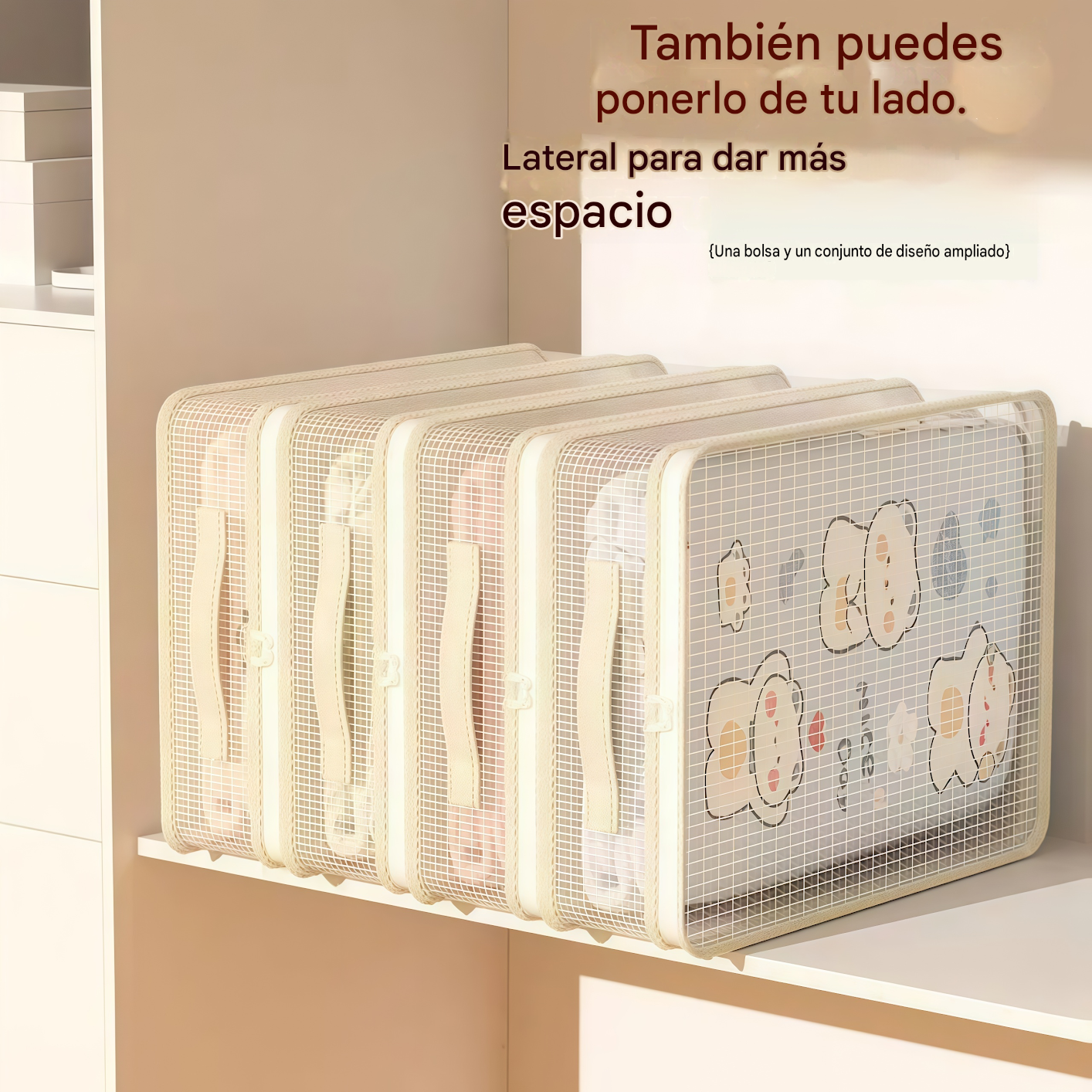 【12 piezas】👍Bolsas de almacenamiento de malla para uso doméstico, que previenen la formación de moho y polvo.