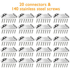 🪑【20 unidades】🛠️Conector de esquina universal para muebles de acero inoxidable