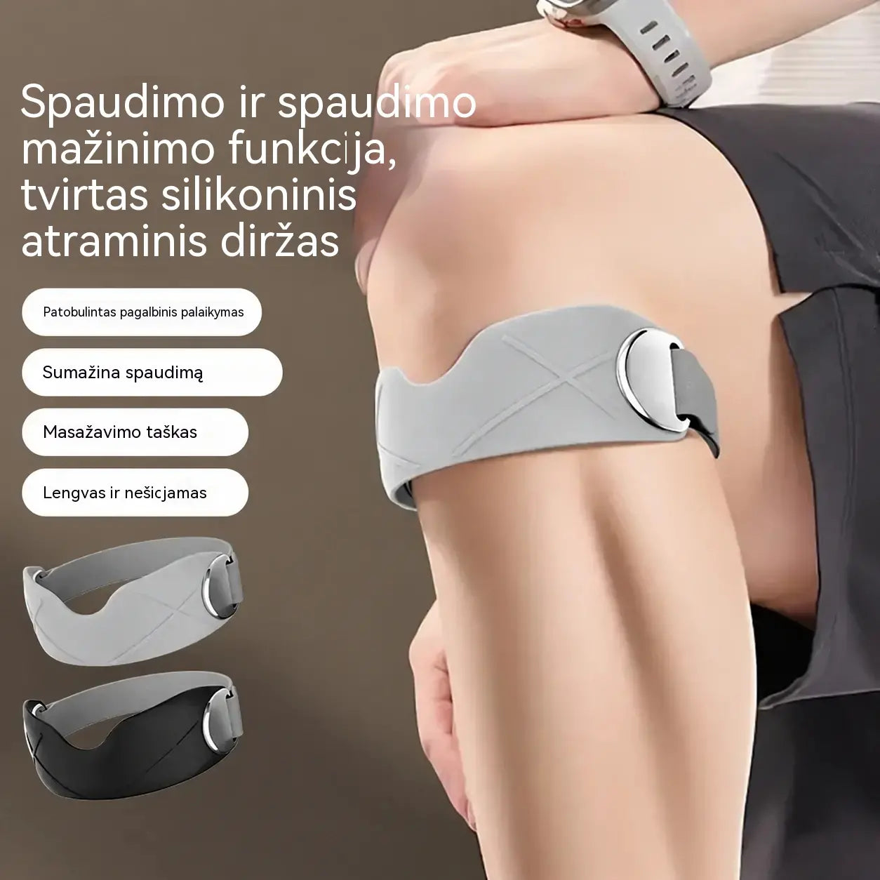 【2 poros (4 vienetai)】🏃‍♀️ Sportinis kelio įtvaras – patogus ir patikimas palaikymas