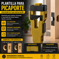 Herramienta profesional para la instalación de pestillos de puerta