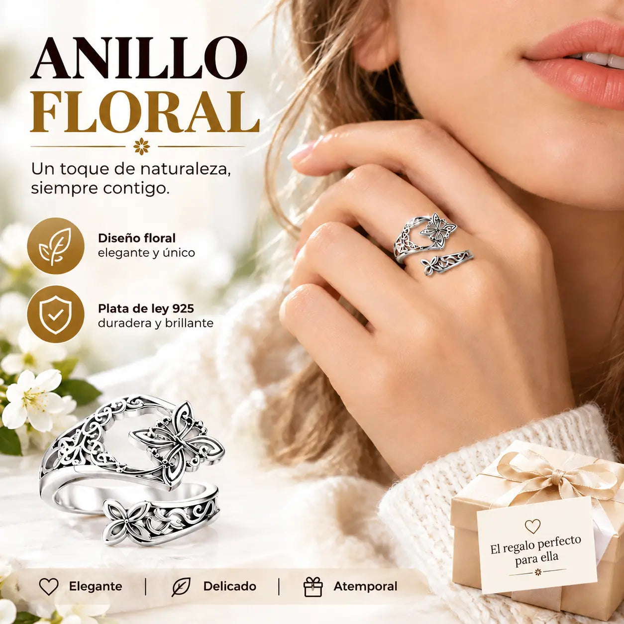 ✨【Compra uno y llévate otro gratis】Anillo de nudo celta de plata de ley 925