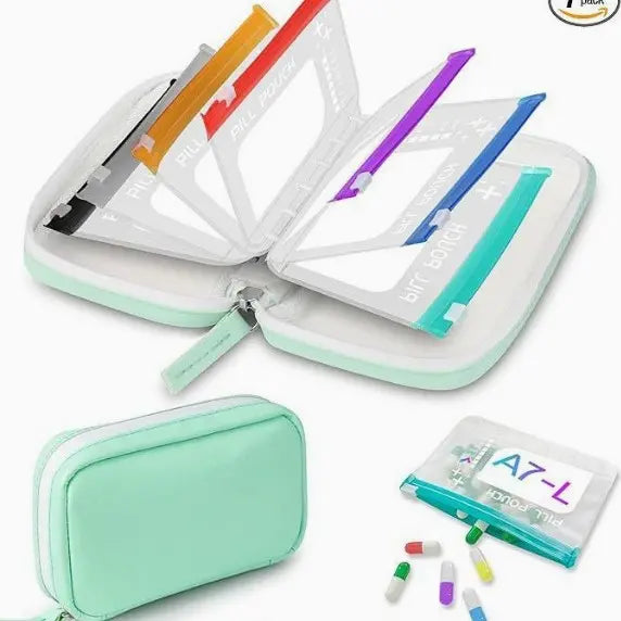 💊✨ Bolsa impermeable para medicamentos: bolsa portátil para medicamentos y suministros, adecuada para viajes, el hogar y el uso diario.