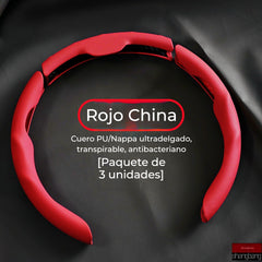 🚗Volante de cuero para coche, adecuado para todas las estaciones, antideslizante, absorbe el sudor y resistente al desgaste.