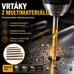 🔥 Sada 6 profesionálnych vrtákov | Rýchle a presné vŕtanie pre vaše projekty