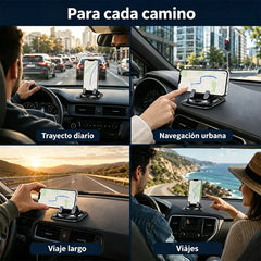 🚗📱 Soporte Antideslizante para Móvil en el Salpicadero – Sin Pegamento, Sin Marcas, Fijación Segura 🛡️