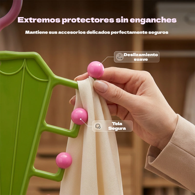 🔥🔥【Paquete de 6 piezas】👔👚Estantería multifuncional con ganchos en forma de V y dos lados.