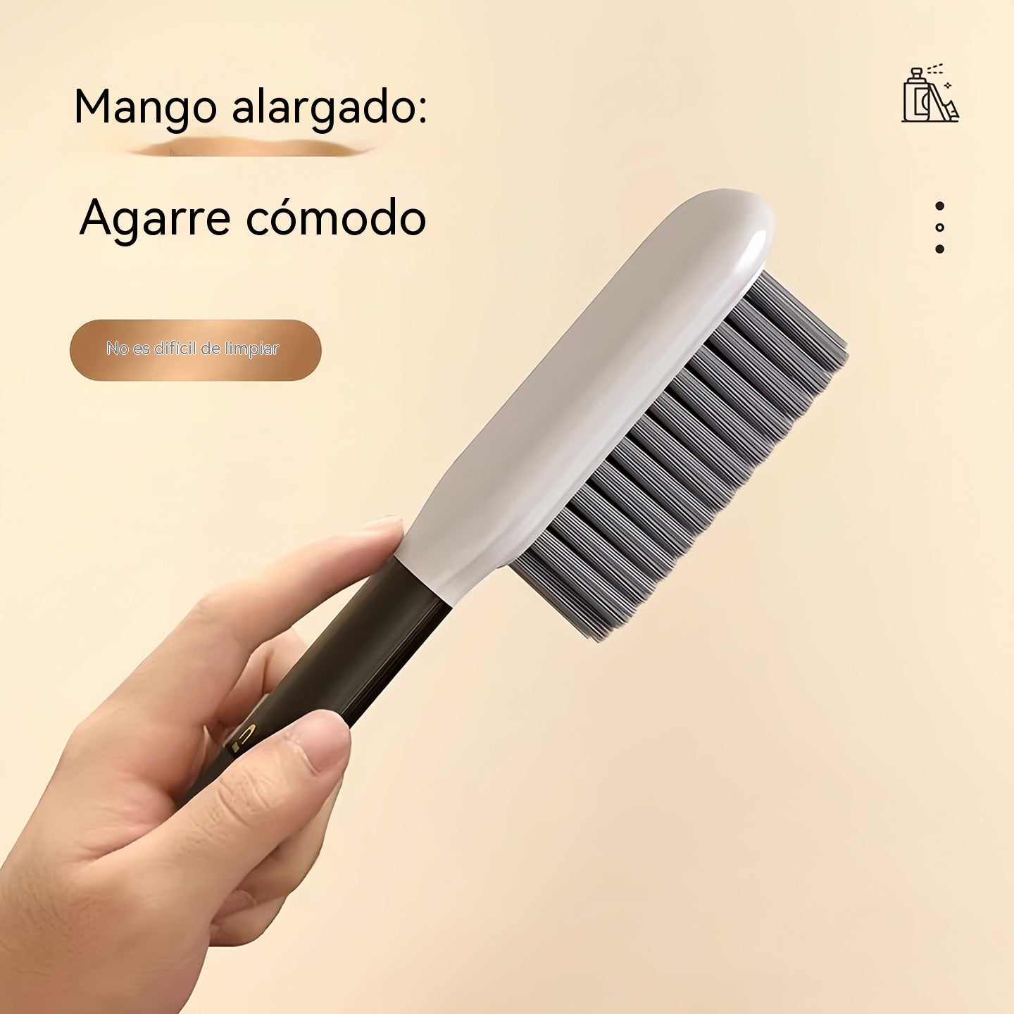 Cepillo para lavar zapatos, cepillo especial para ropa, cepillo de cerdas rígidas con mango largo, cepillo de limpieza