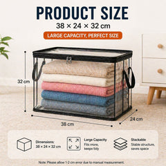 3/6 piezas 🔥Oferta por tiempo limitado: 49% de descuento 📦Bolsa de almacenamiento de plástico transparente, grande, resistente y gruesa para ropa, mudanzas y almacenamiento