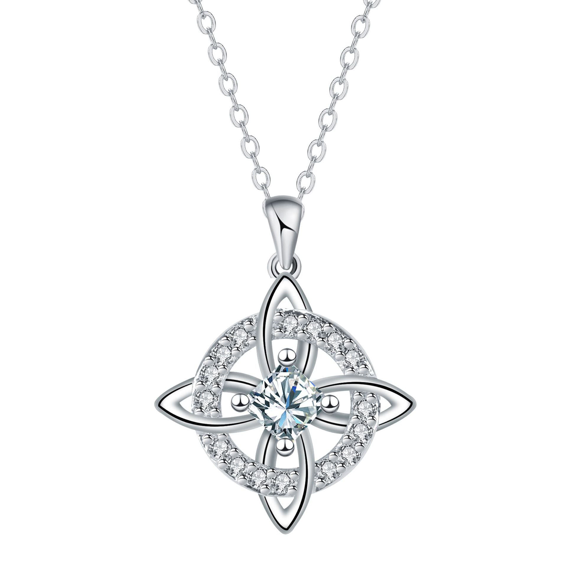 ✨🔮Collar místico de nudo de bruja con piedra de nacimiento 💞 Protege a tus seres queridos
