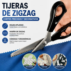 🔥✂️ Tijeras dentadas para tela, disponibles en 5 tamaños.