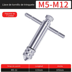 🔧Llave de trinquete ajustable para machos de roscar, herramienta de roscado extendida