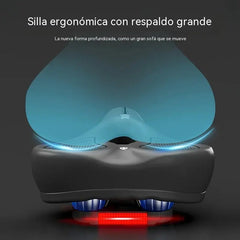 🚲Sillín de bicicleta de silicona engrosada: relleno de espuma de alta densidad 🧽, alivia el dolor 💆‍♂️, proporciona absorción de impactos 🔨, adecuado para bicicletas de montaña 🚵‍♂️ y bicicletas de carretera 🚴‍♀️